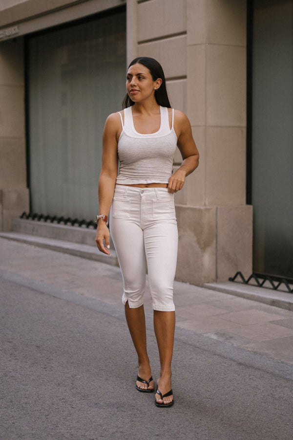 CAPRI MID RISE - WHITE