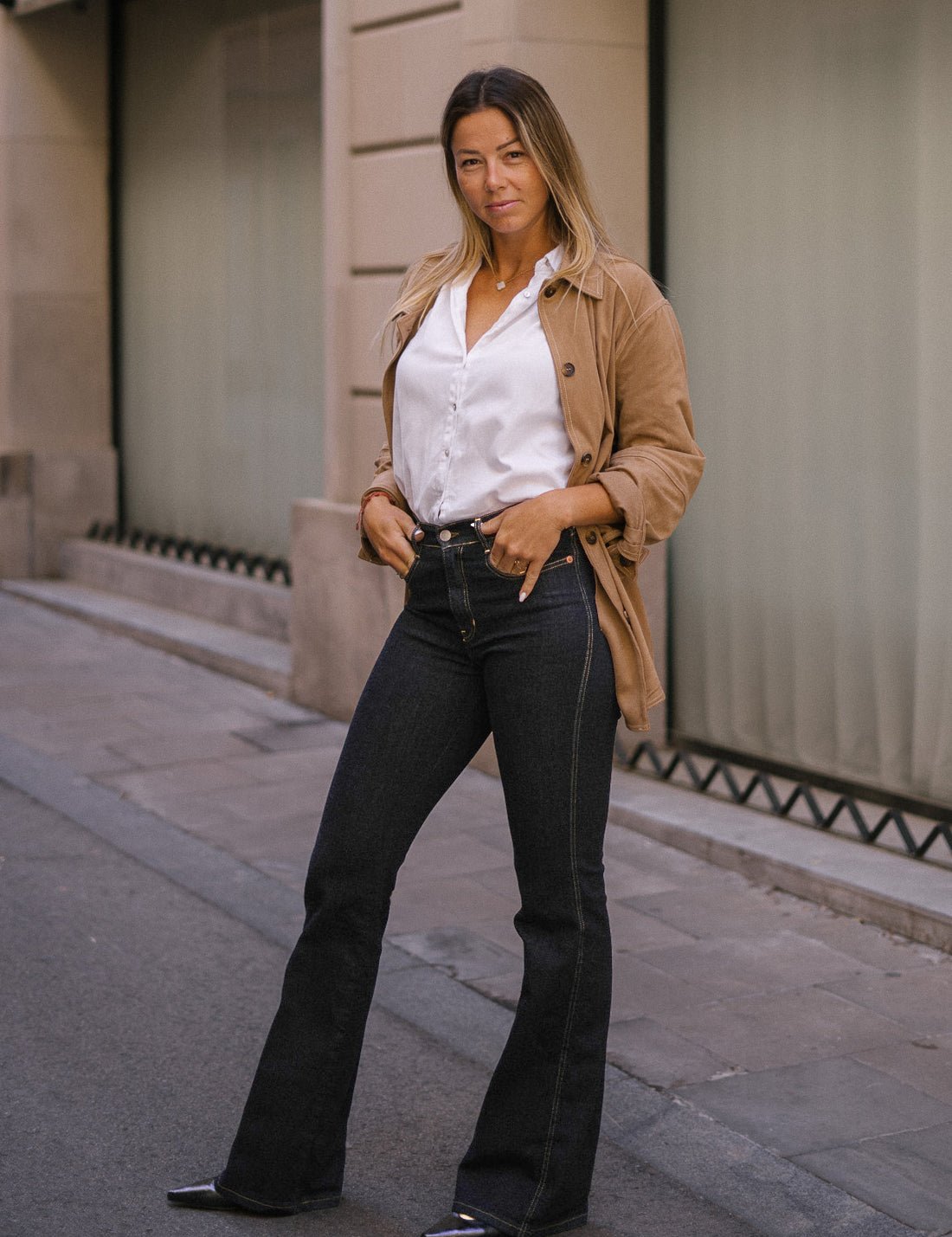 70'S FLARE TALL HIGH RISE - RAW DENIM