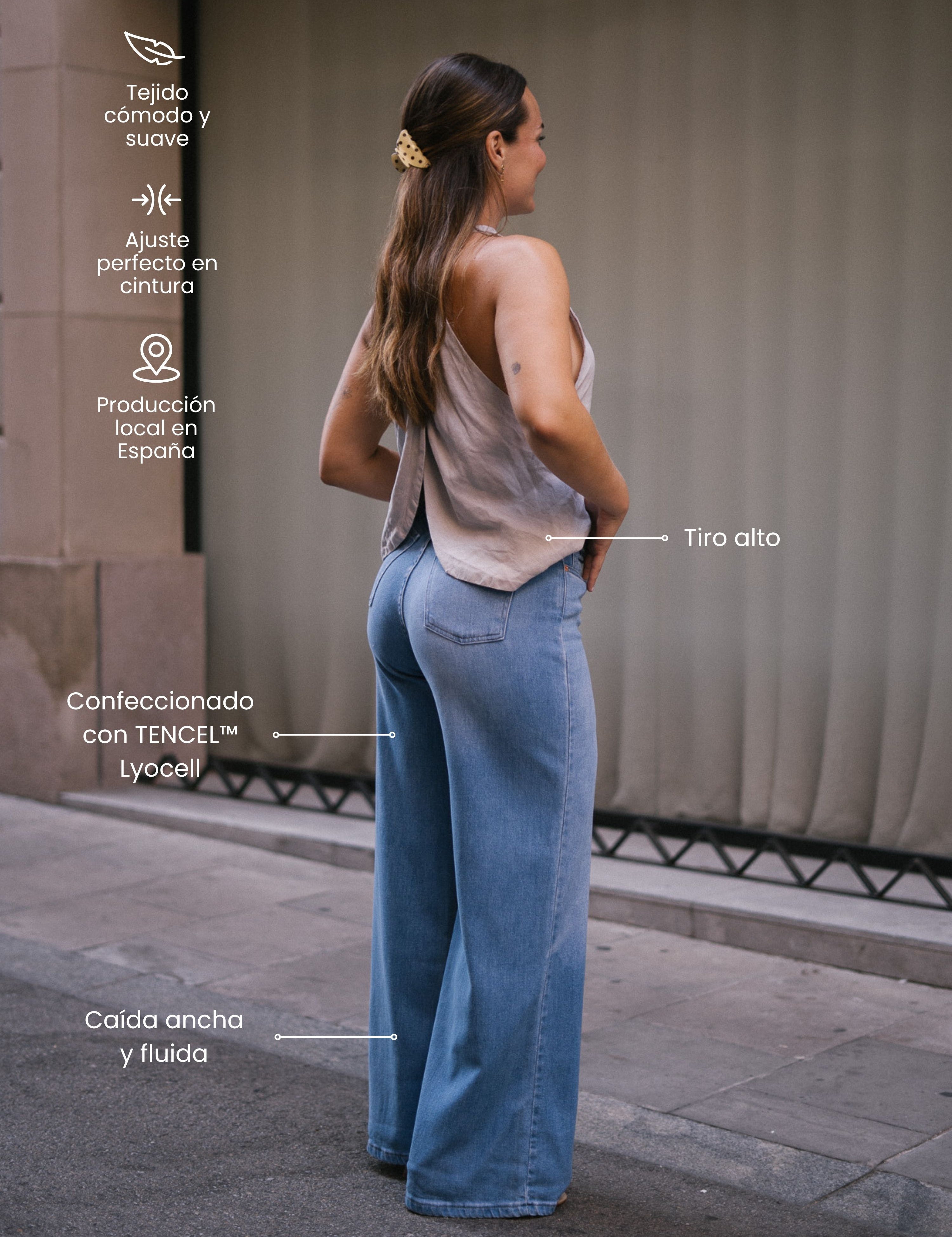 FLUID WIDELEG - BLUE
