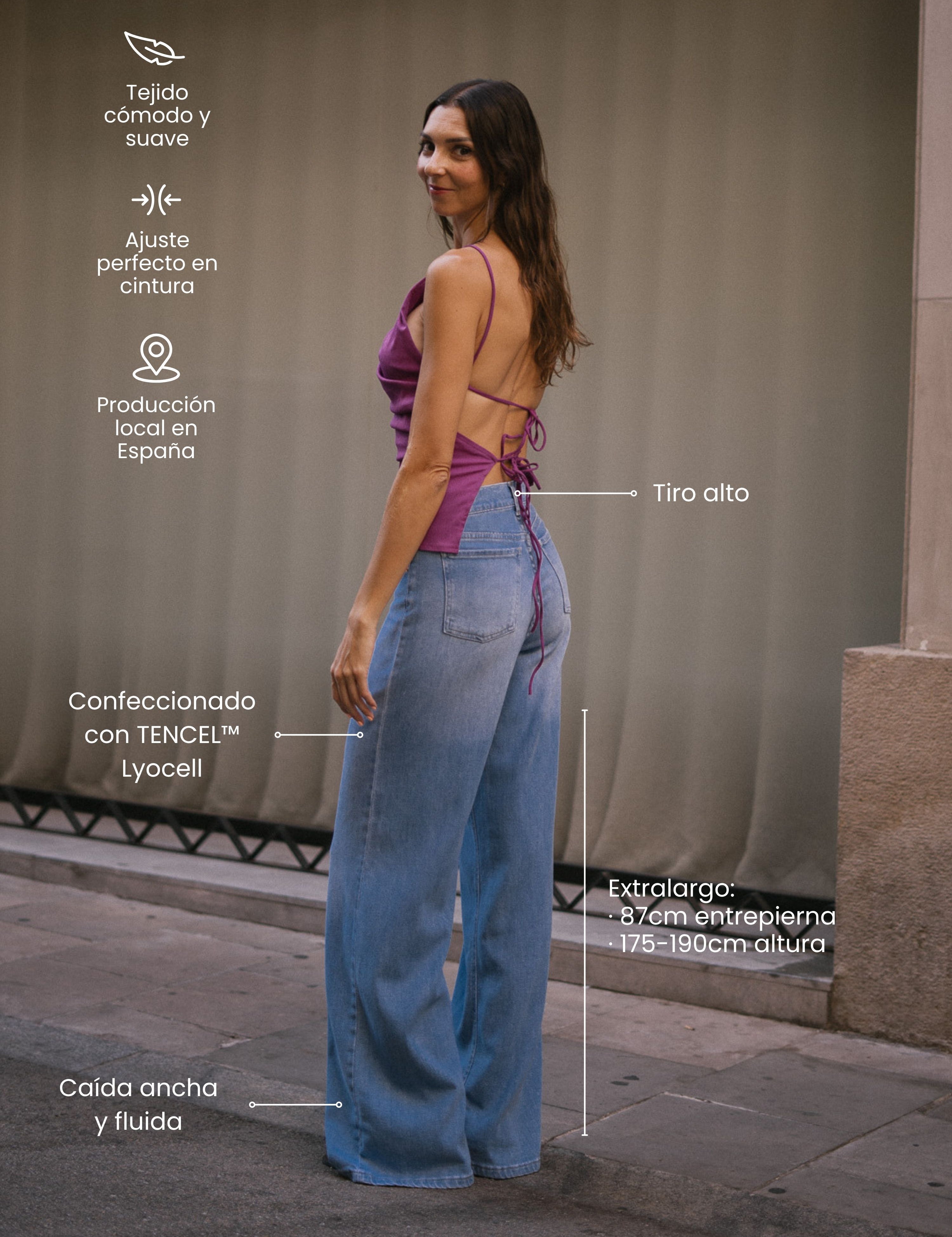 FLUID WIDELEG TALL - BLUE