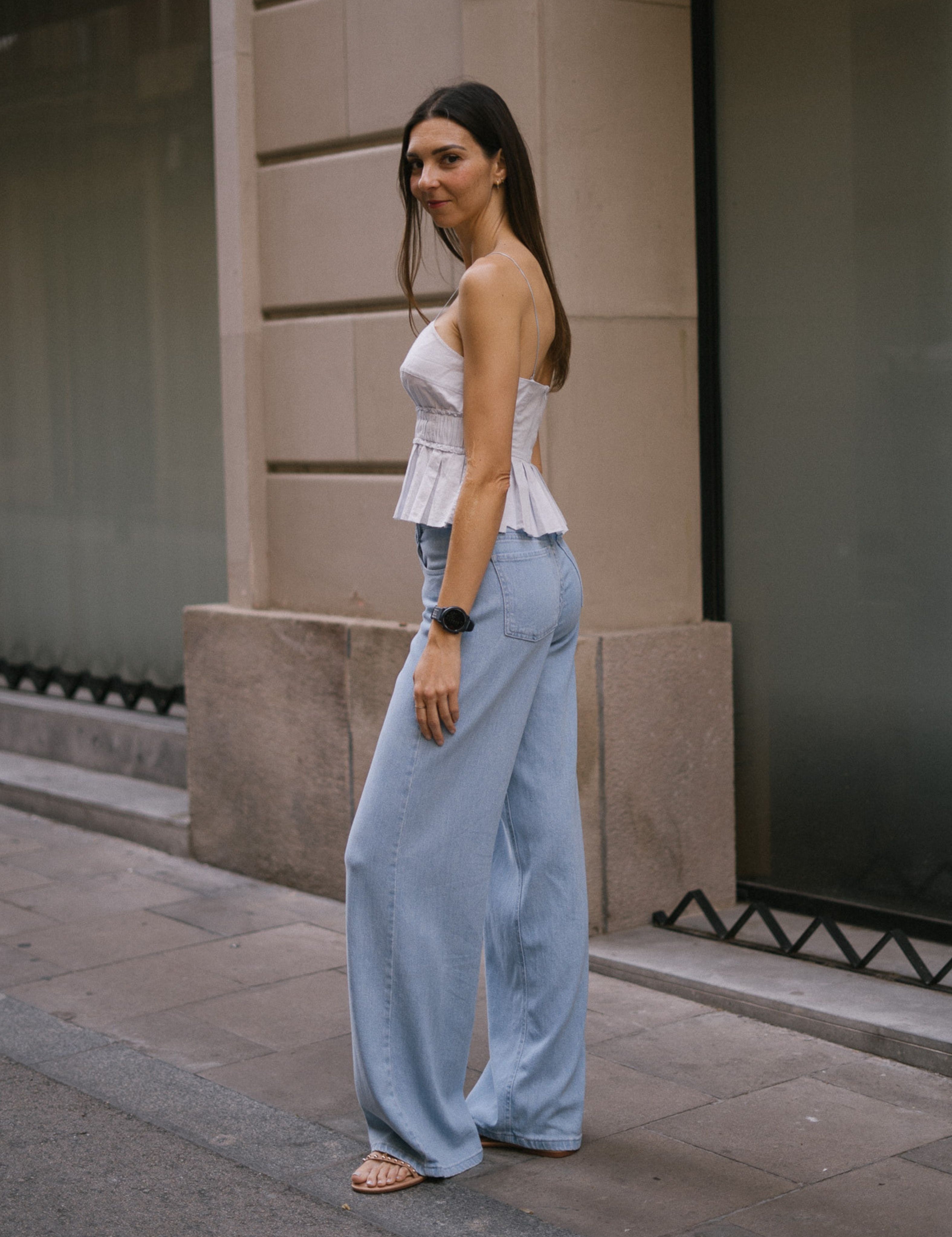 FLUID WIDELEG TALL - LIGHT BLUE