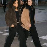 BAGGY SILVER STUDS - BLACK