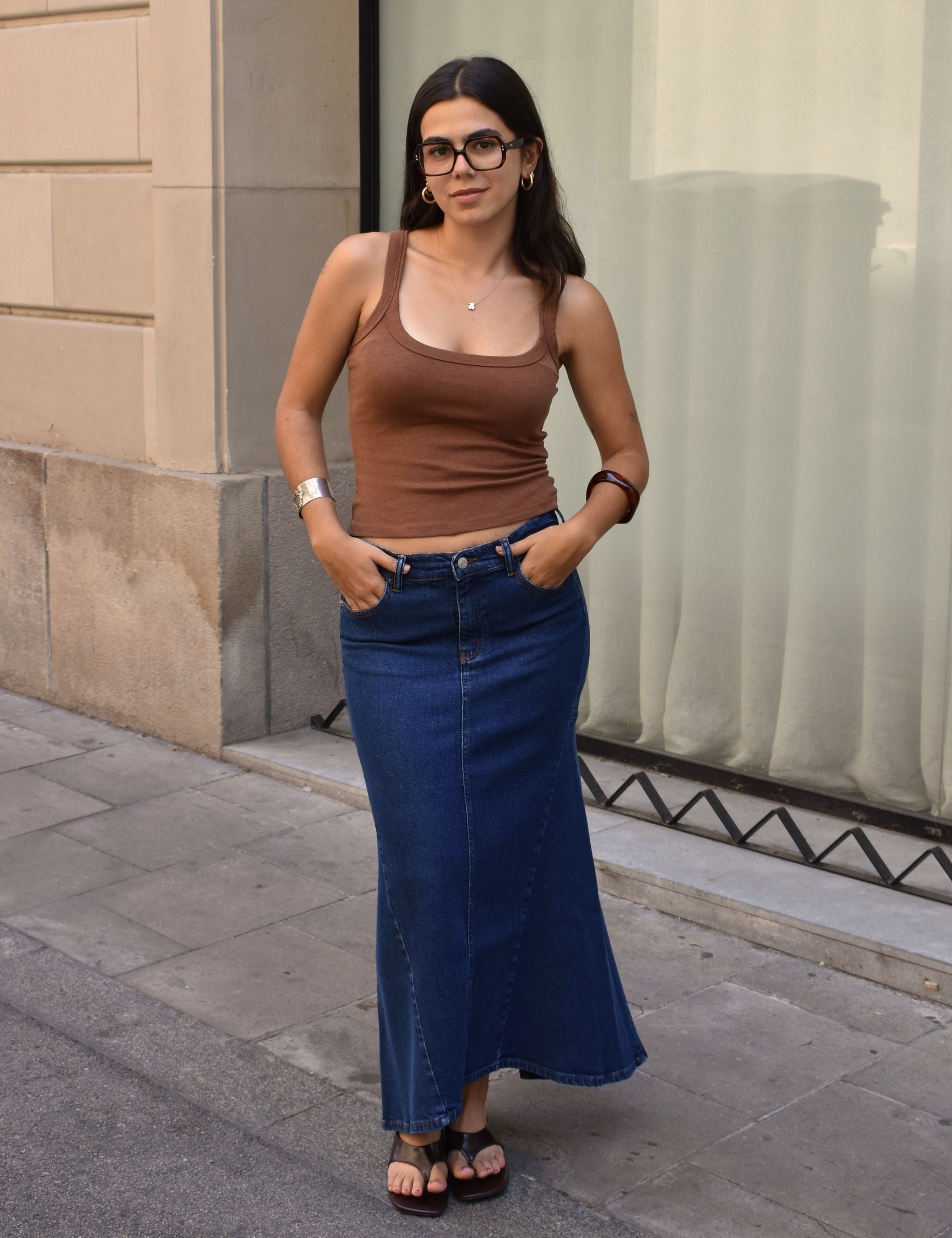 MERMAID SKIRT - DARK BLUE