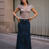 MERMAID SKIRT - DARK BLUE