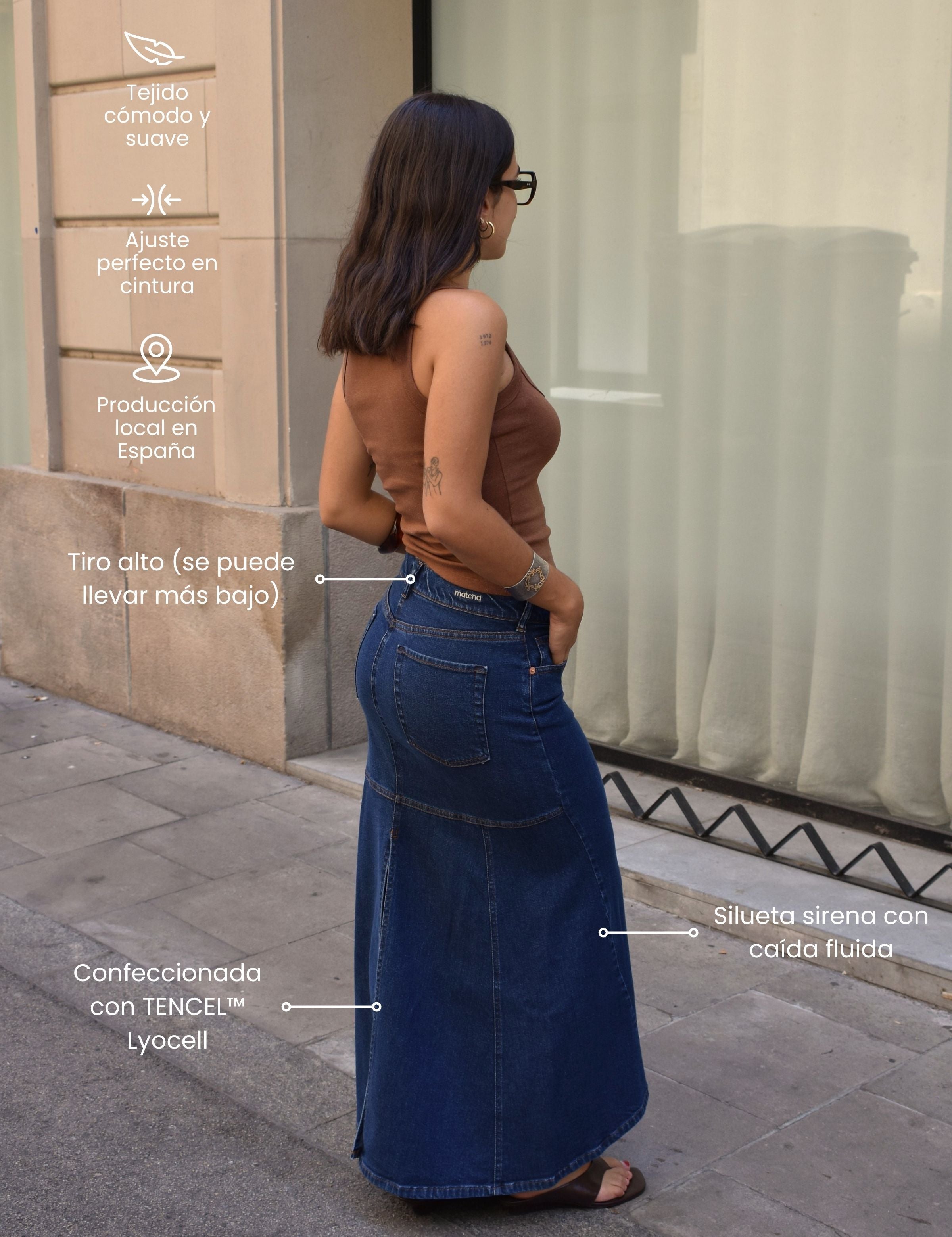 MERMAID SKIRT - DARK BLUE