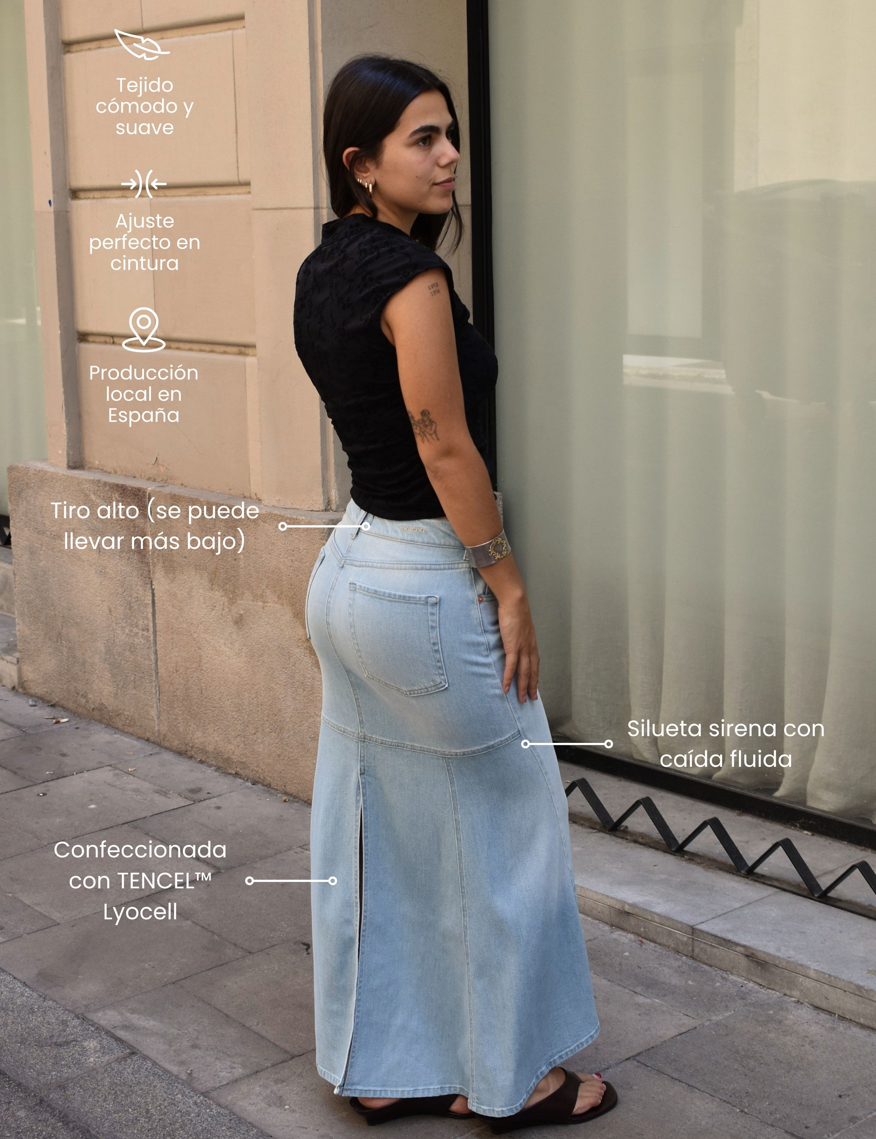MERMAID SKIRT - LIGHT BLUE