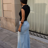MERMAID SKIRT - LIGHT BLUE
