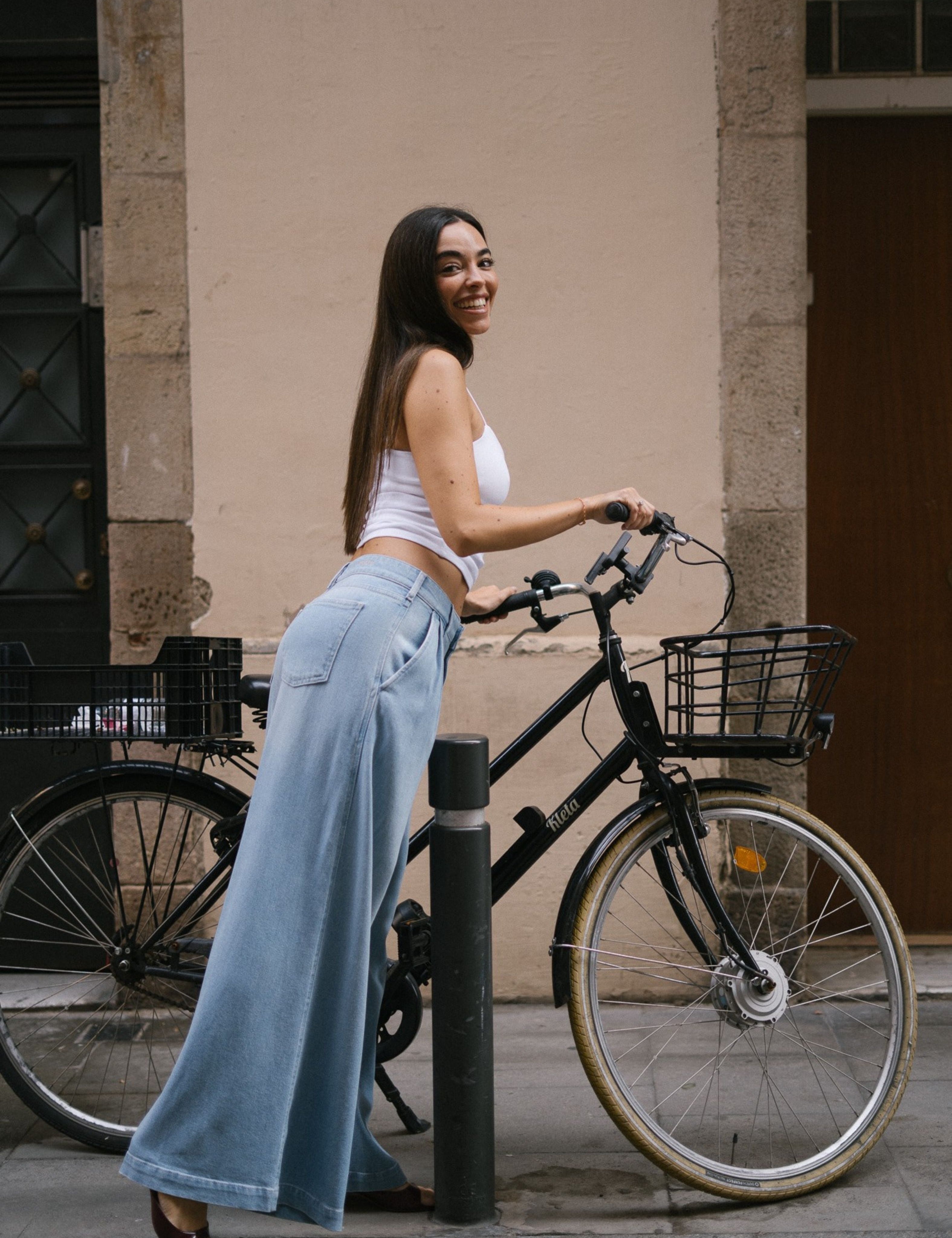 FLUID PLEATED BAGGY - BLUE