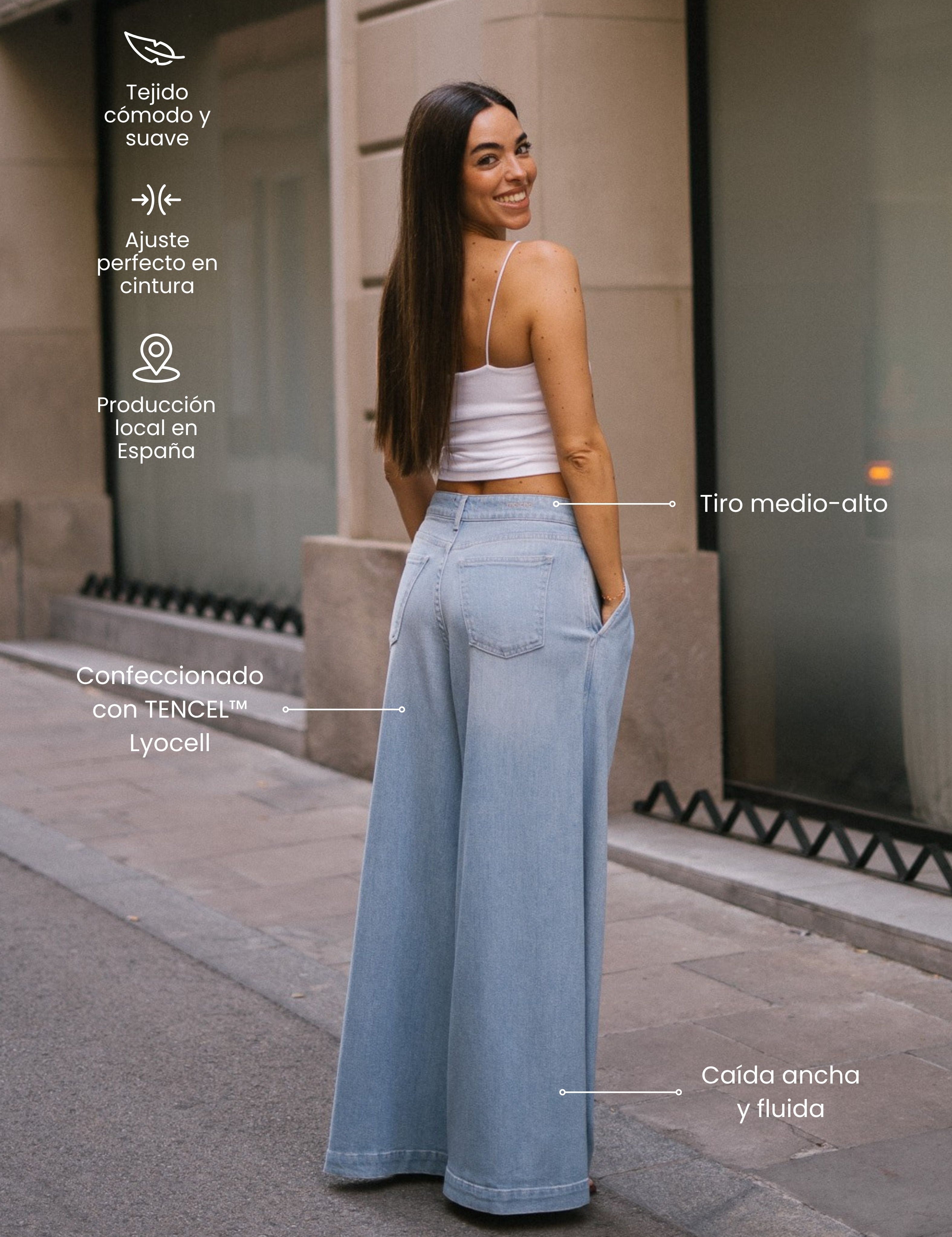 FLUID PLEATED BAGGY - BLUE