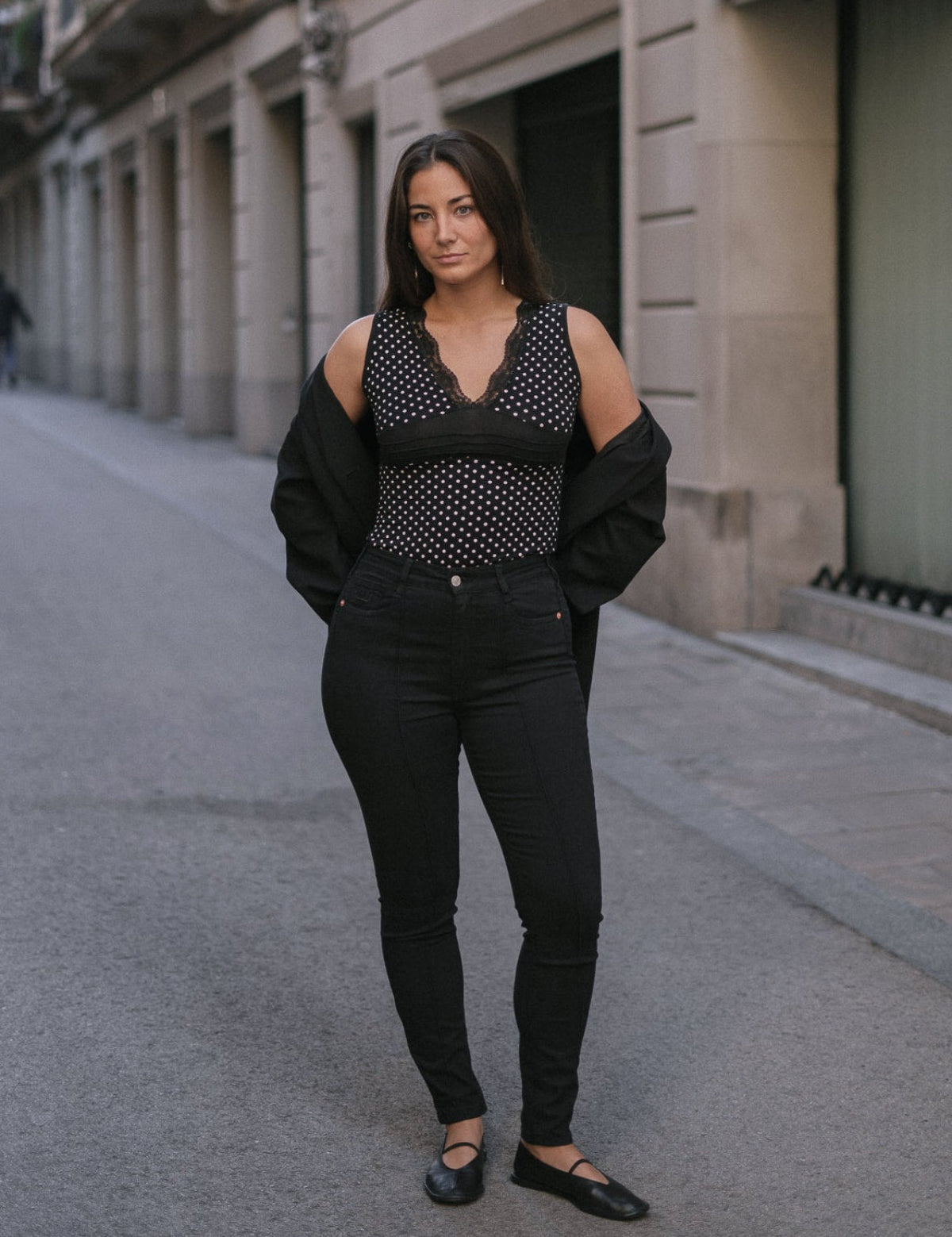 SKINNY NERVIO HIGH RISE - BLACK